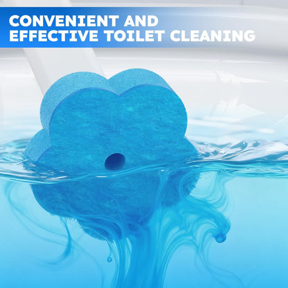 Disposable Toilet Brush Refills 20PCS Only for - Toilet Bowl Cleaner Head for Toilet Brush, Toilet Cleaning Supplies, 20PCS Brush Refills for Bathroom Deep Cleaning (20, Blue)